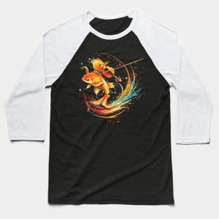 Goldfish Playing Violin Baseball T-Shirt